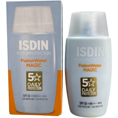 ضد آفتاب فیوژن واتر مجیک ایزدین SPF50 حجم ۵۰ میل بی رنگ | اورجینال