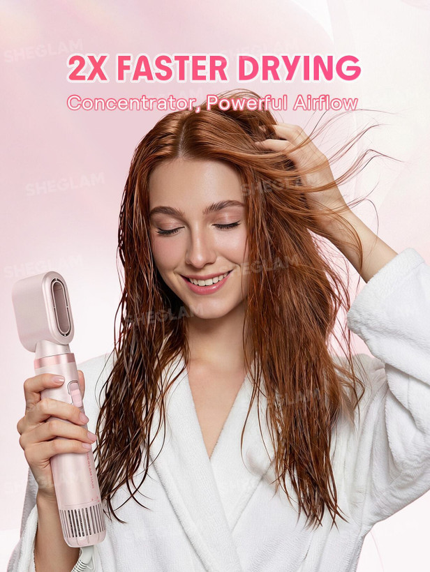 سشوار و حالت دهنده مولتی استایلر شیگلم SHEGLAM Blowout Bliss All-In-One Multi-Styler | استایلر چندکاره 5 در 1 مو اورجینال -تضمین اصالت کالا