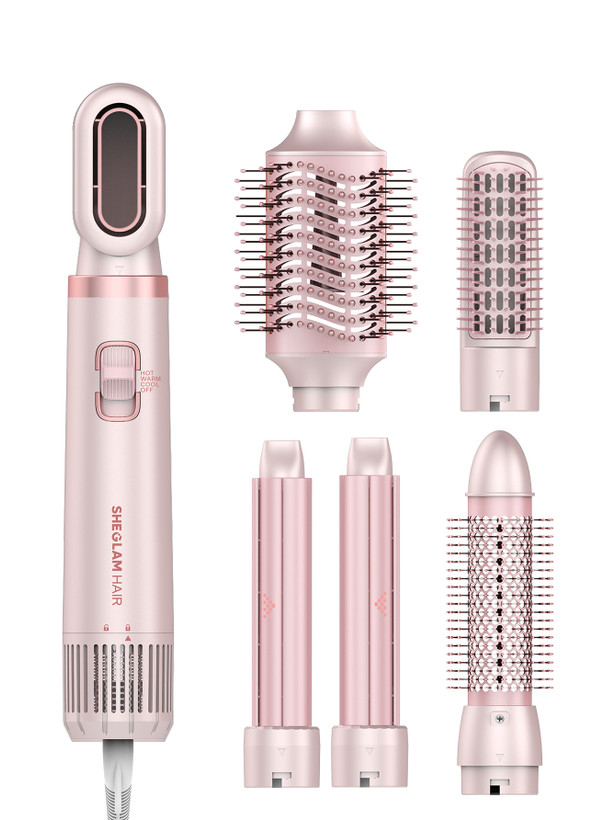 سشوار و حالت دهنده مولتی استایلر شیگلم SHEGLAM Blowout Bliss All-In-One Multi-Styler | استایلر چندکاره 5 در 1 مو اورجینال -تضمین اصالت کالا
